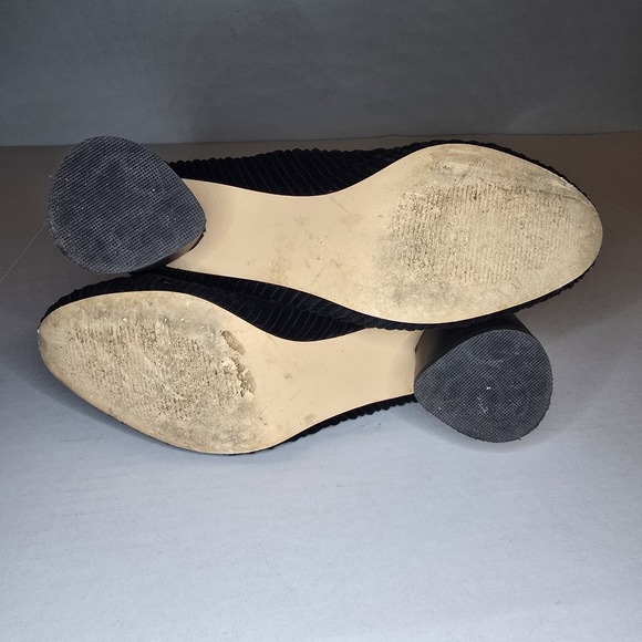 Sbicca Corduroy Ankle Boots Black Booties Womens 9 - Picture 7 of 9